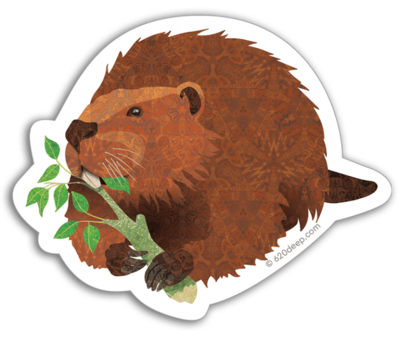 Bizzy Beaver Sticker