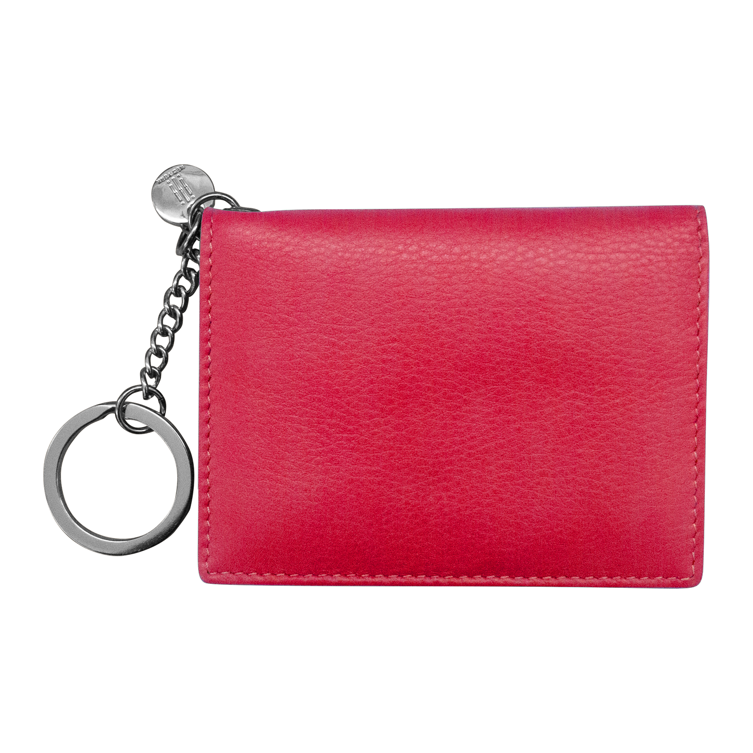 Red Key Ring Flap Card Case Red Key Ring Flap Card Case