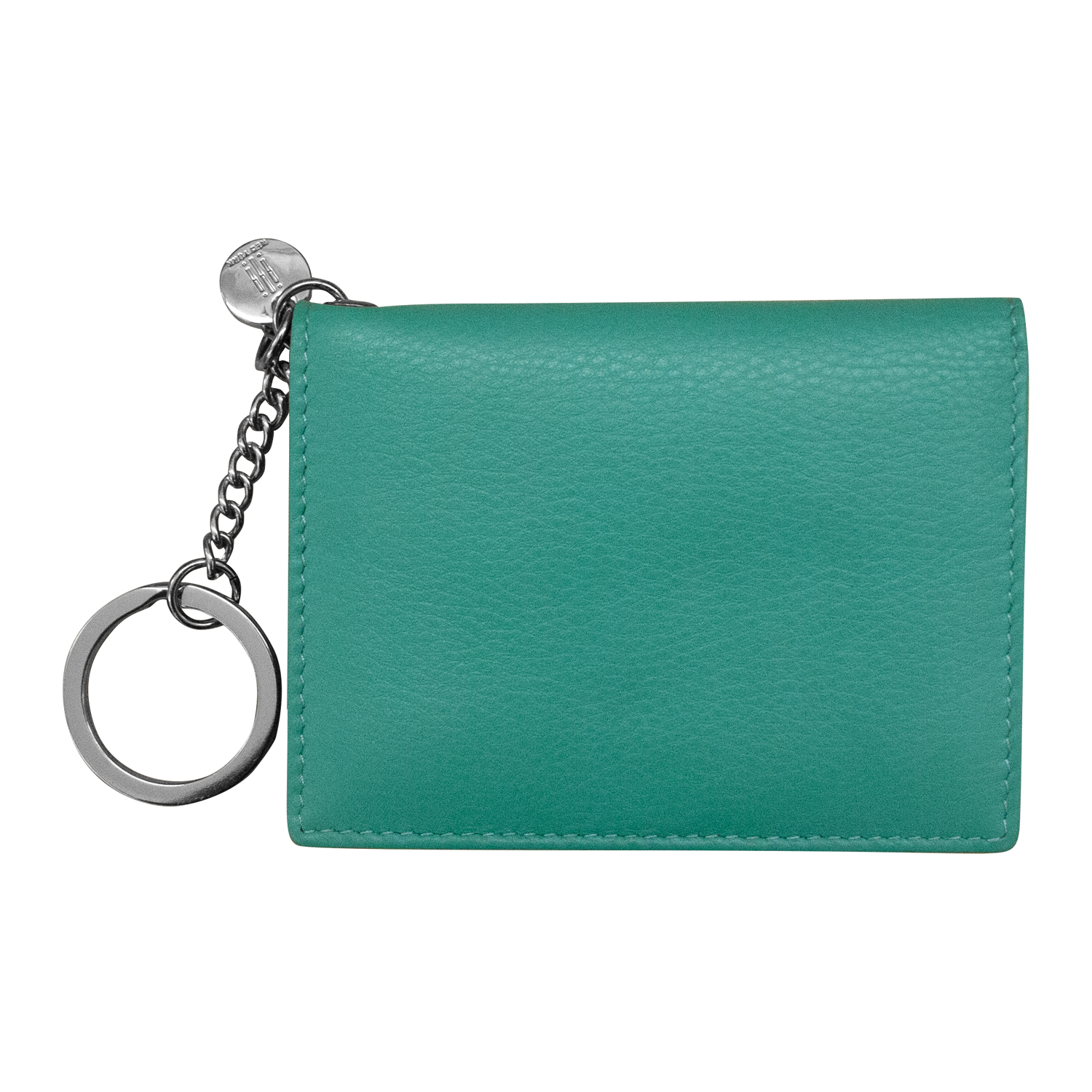 Turquoise Key Ring Flap Card Case