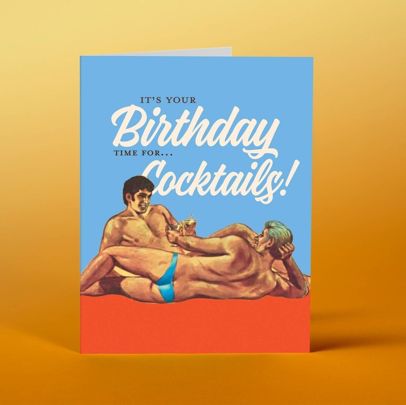 Birthday Cocktails Card
