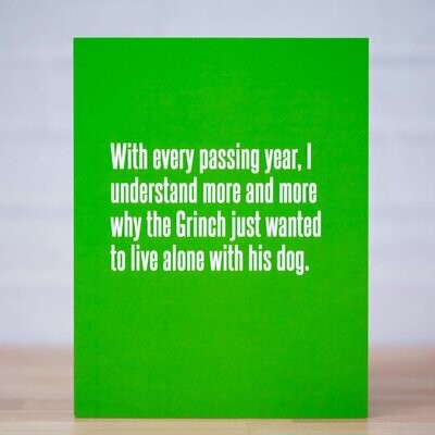 Live Alone with Dog Card