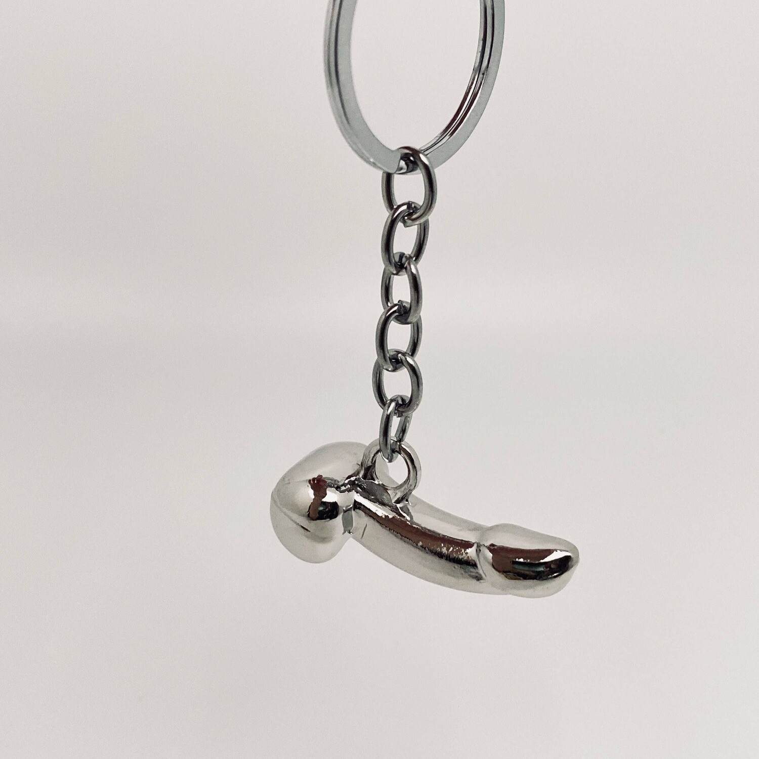 Penis Keychain - Silver
