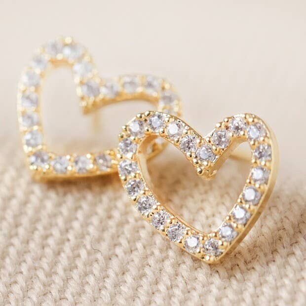 Chrystal Heart Stud