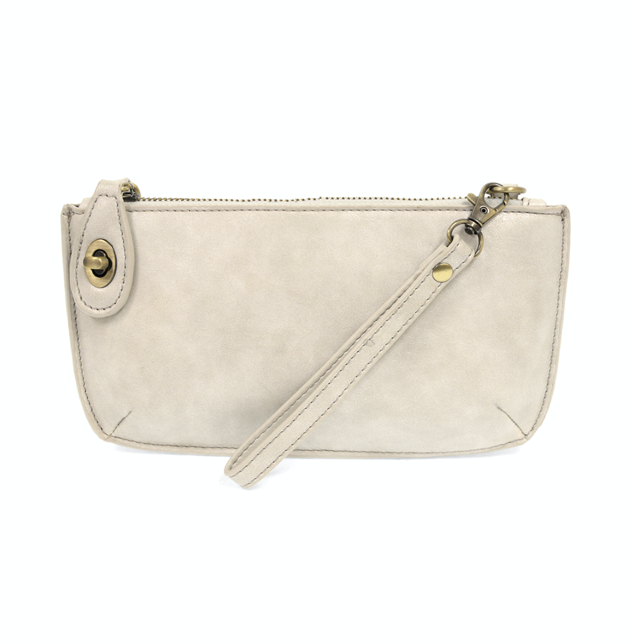 Joy Alabaster Lustre Lux Crossbody Wristlet Clutch