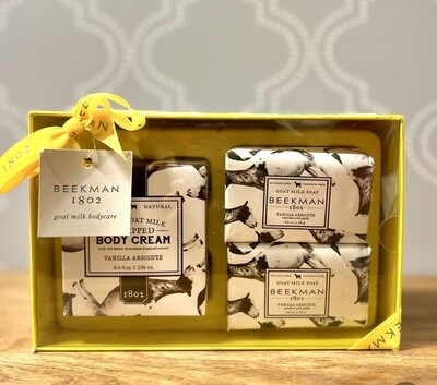 Beekman Vanilla Absolute Soap &  Body Cream Set