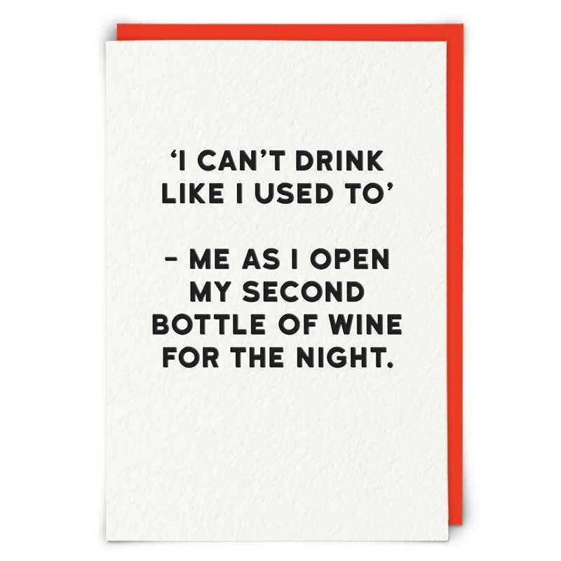 Can't Drink Card