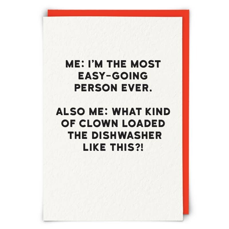 The Dishwasher Card