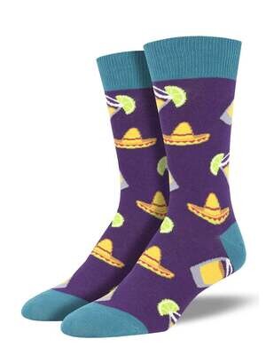 Fiesta Friday Purple-Men's Socks