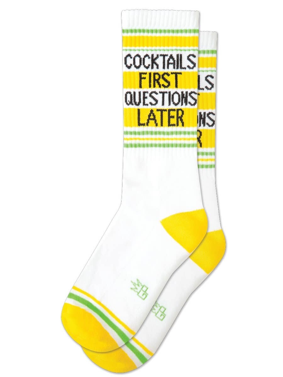 Cocktails First Socks