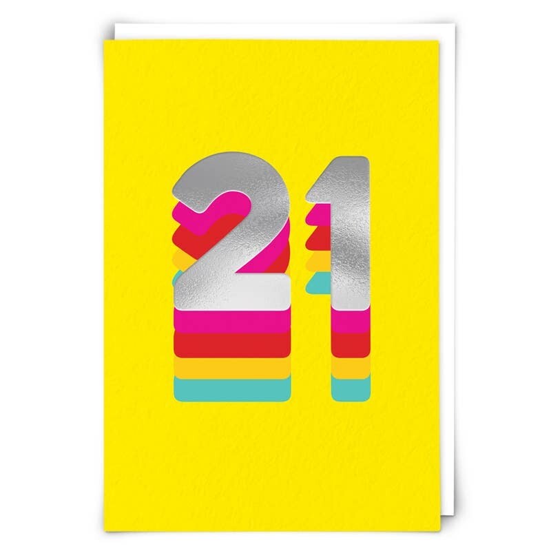 Rainbow 21 Card