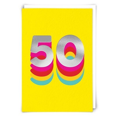 Rainbow 50 Card