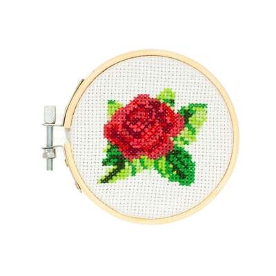 Rose-Mini Cross Stitch Embroidery Kit