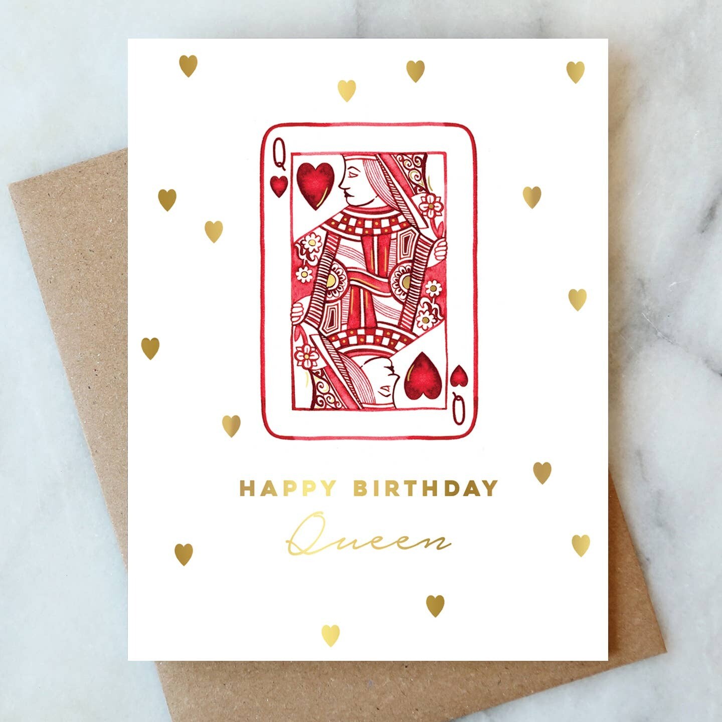AJ Queen of Hearts Card