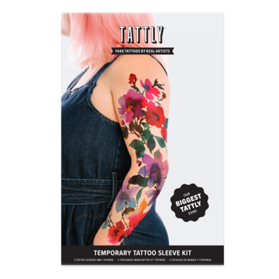 Painted Floral Tattoo Kit