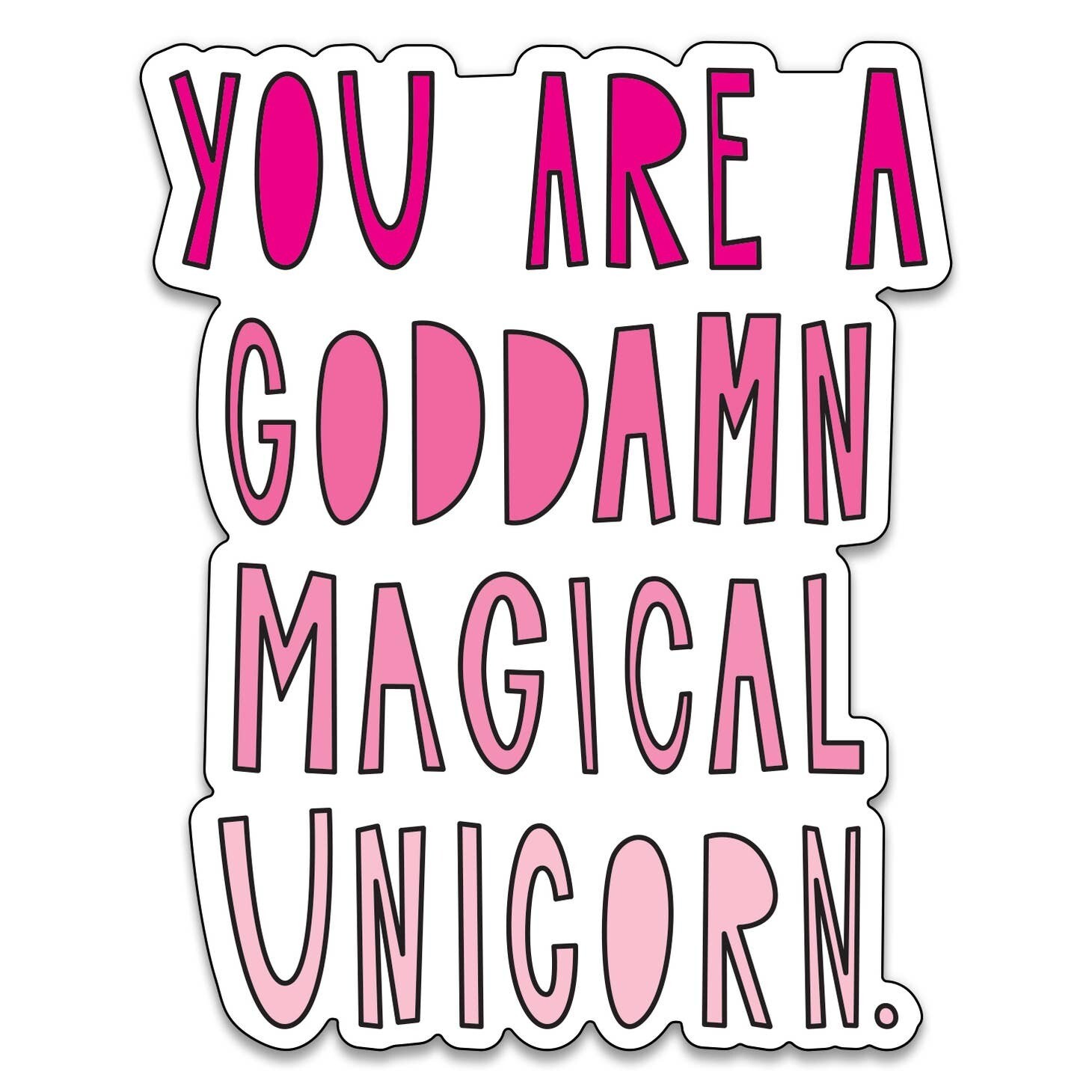 Goddamn Magical Unicorn Sticker