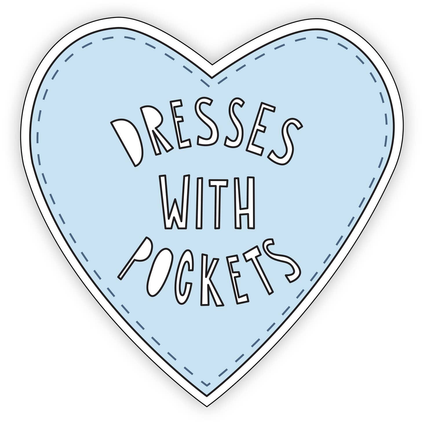 Dresses with Pockets Sticker
