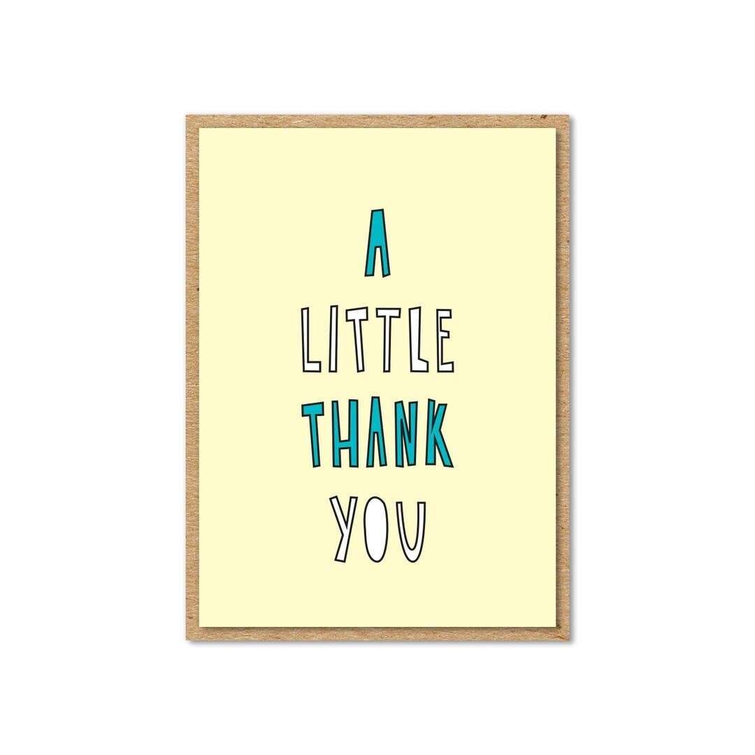 A Little Thank You Card