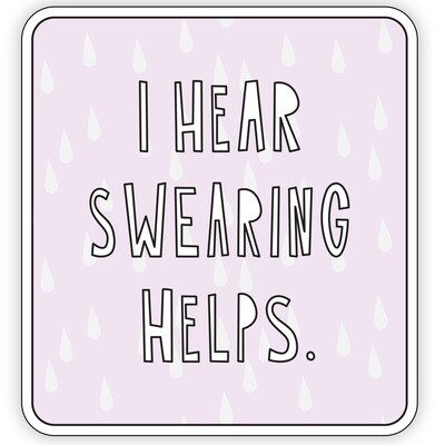 Swearing Helps Sticker