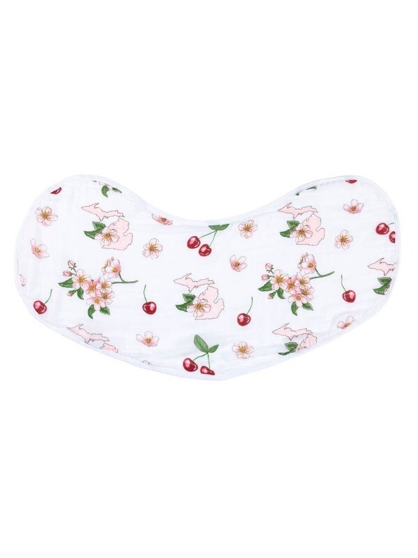 Little Hometown Michigan Floral Burb Cloth