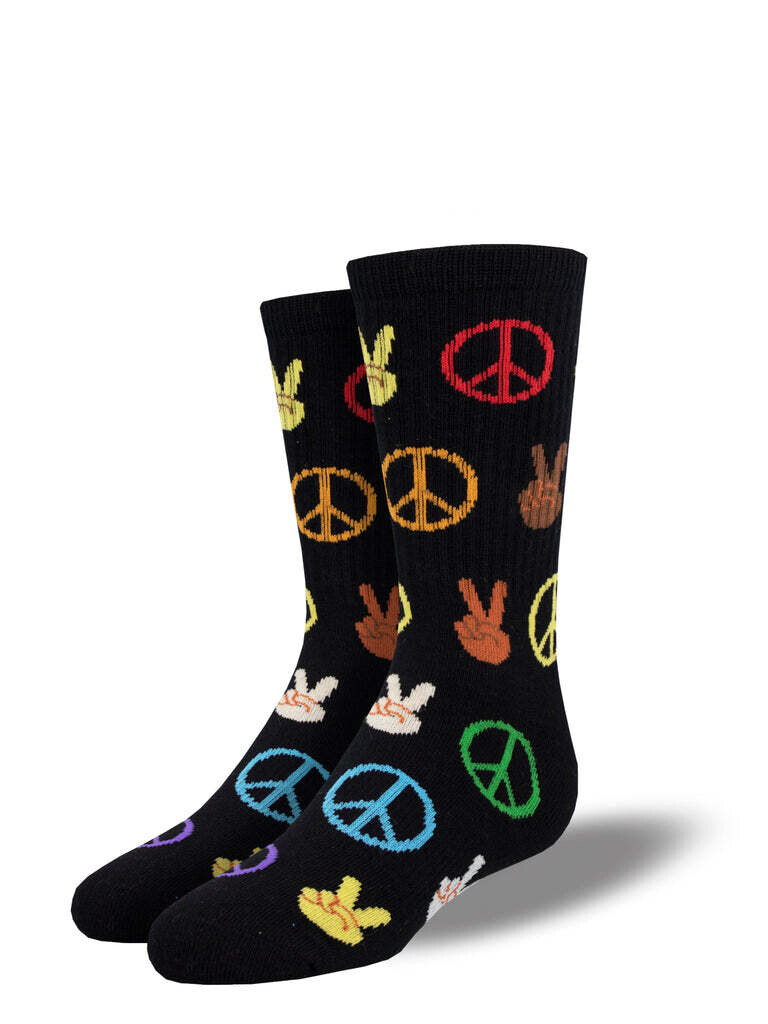 Peace 7-10 Kid's Socks