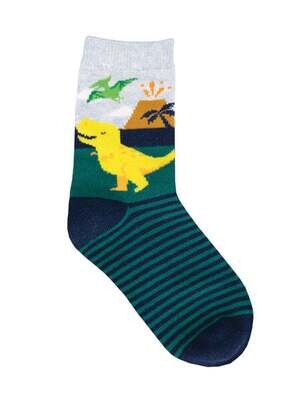 Totally T-Rex 2-4 Kid's Socks