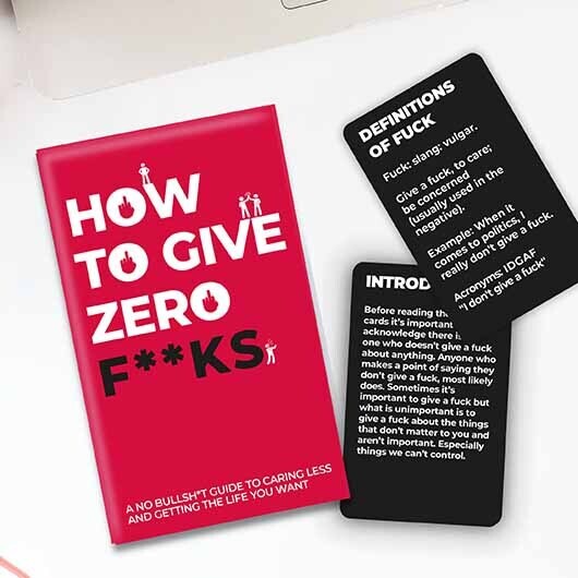 How to Give Zero F**ks Card Pack
