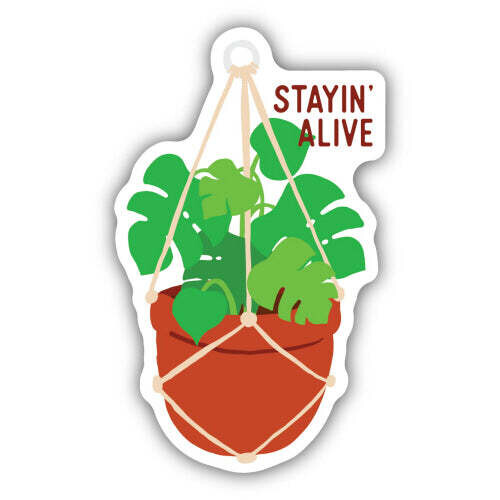 Stayin' Alive Plant Sticker