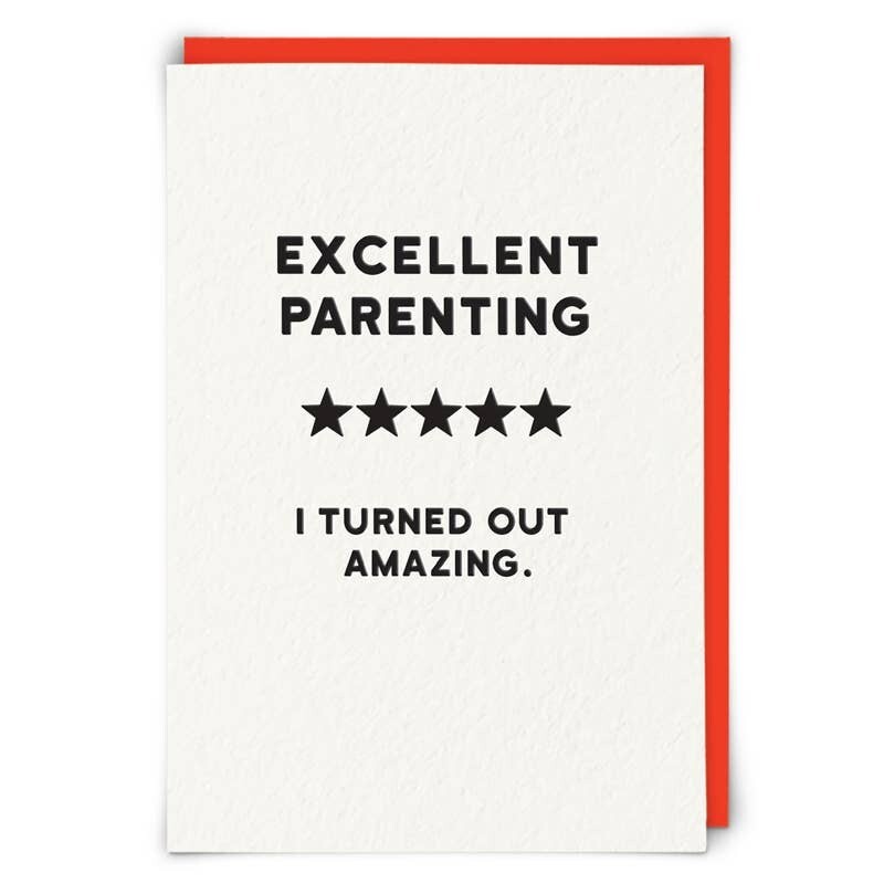 Excellent Parenting Card