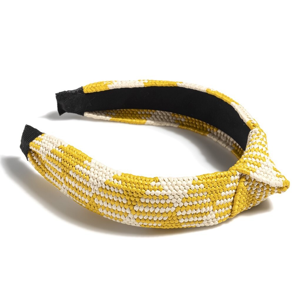 Yellow Straw Headband