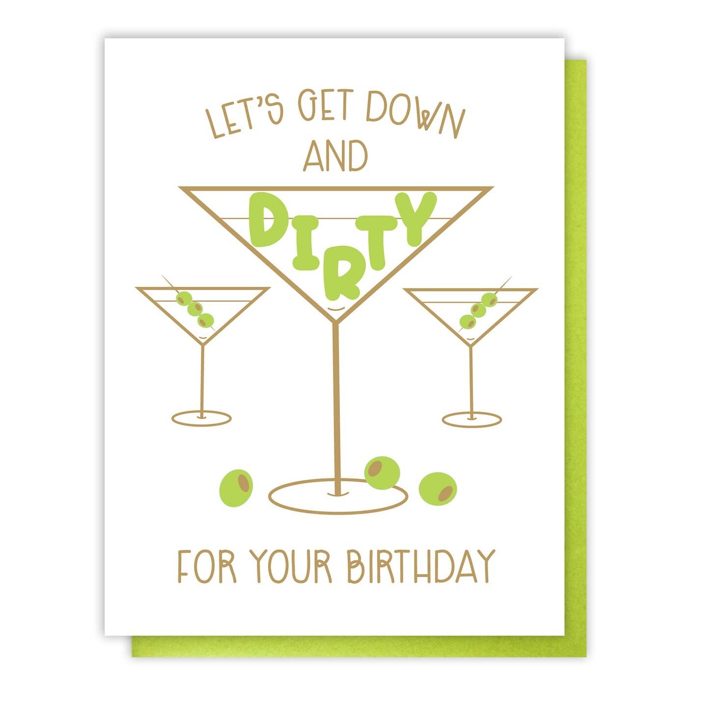Dirty Martini Birthday Card