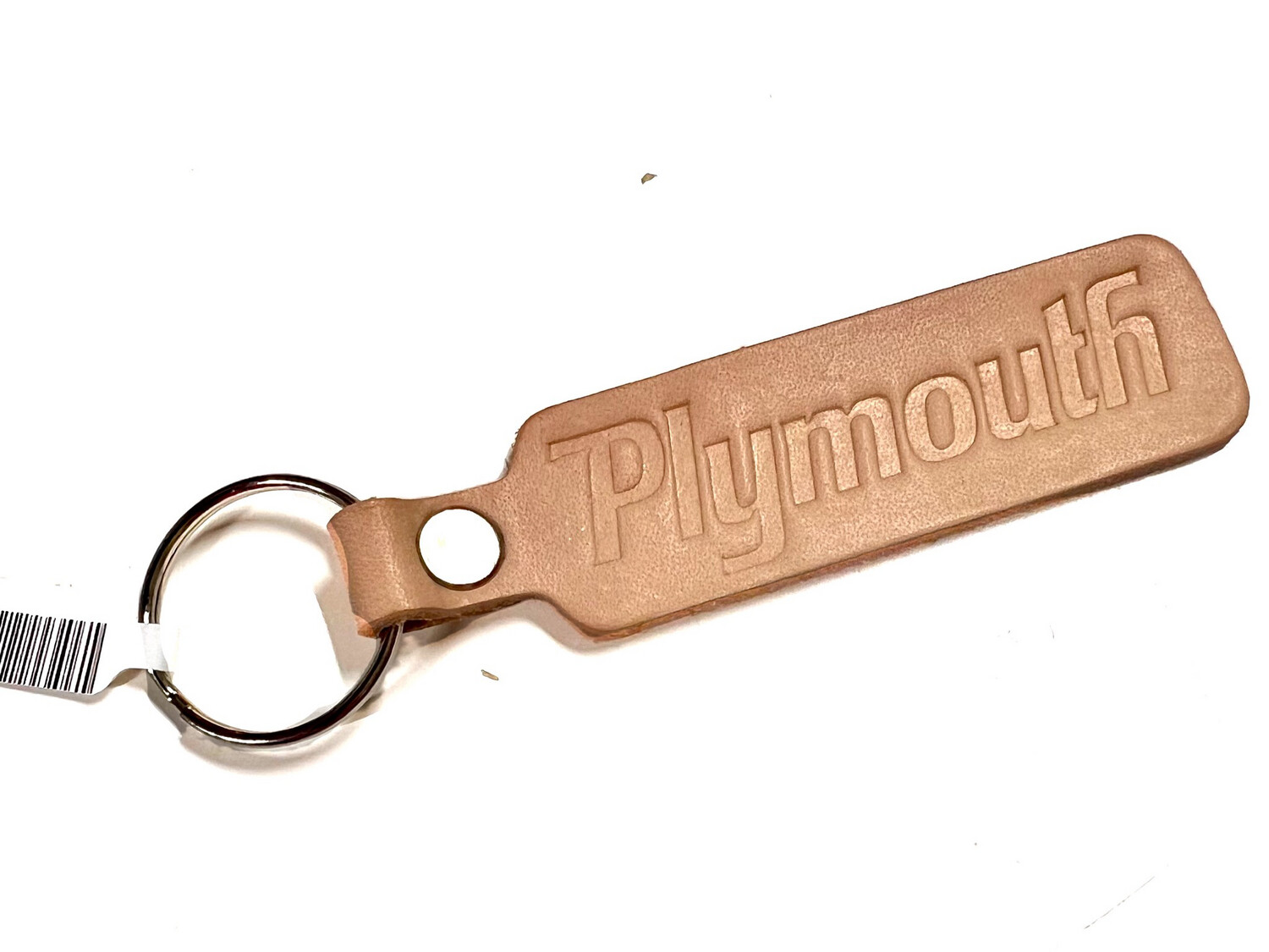 Plymouth Leather Keyring 