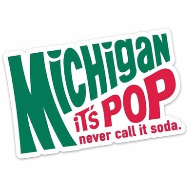 Michigan It's Pop! Sticker