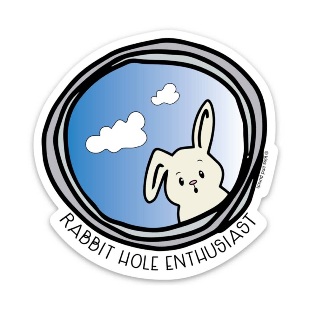 Rabbit Hole Enthusiast Sticker