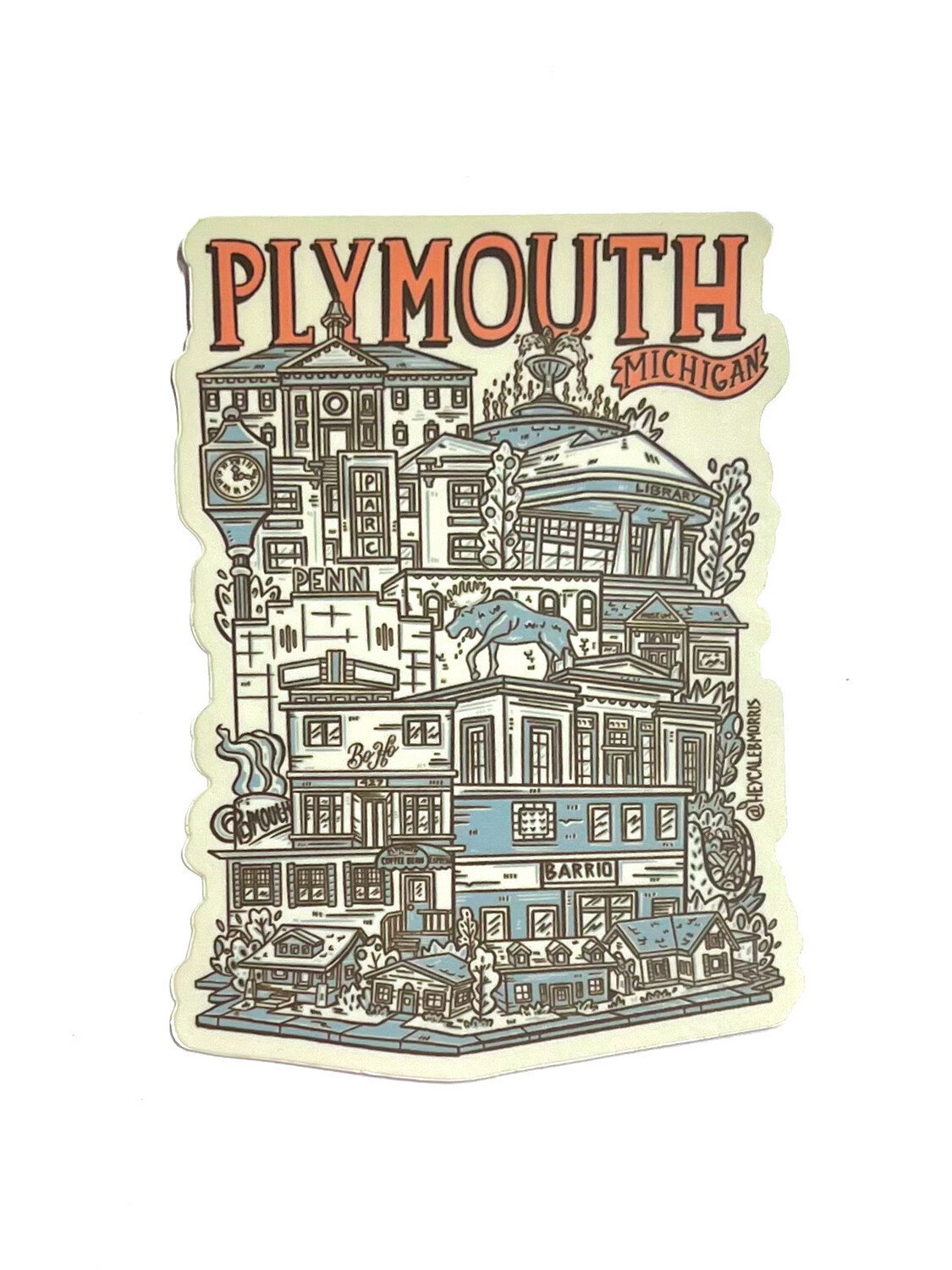 Plymouth Mich Sticker