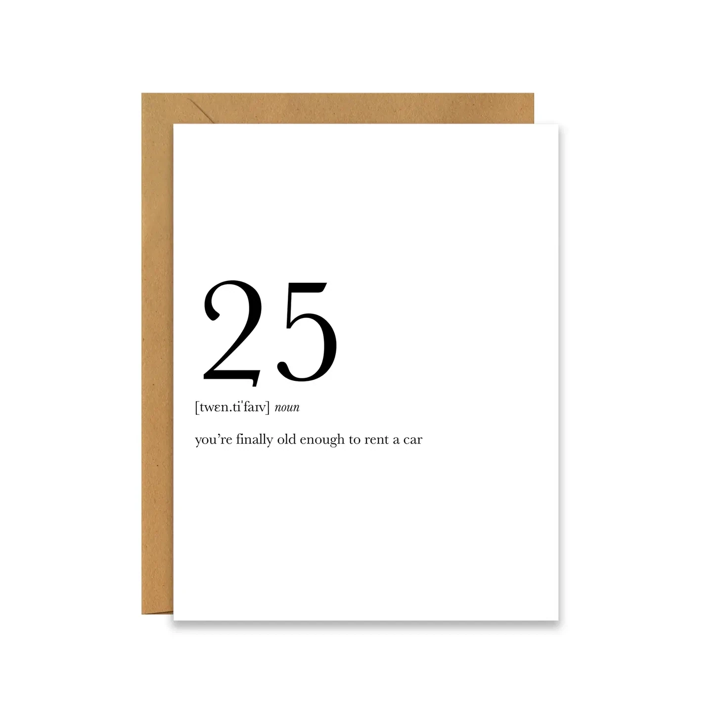 25 Definition Card