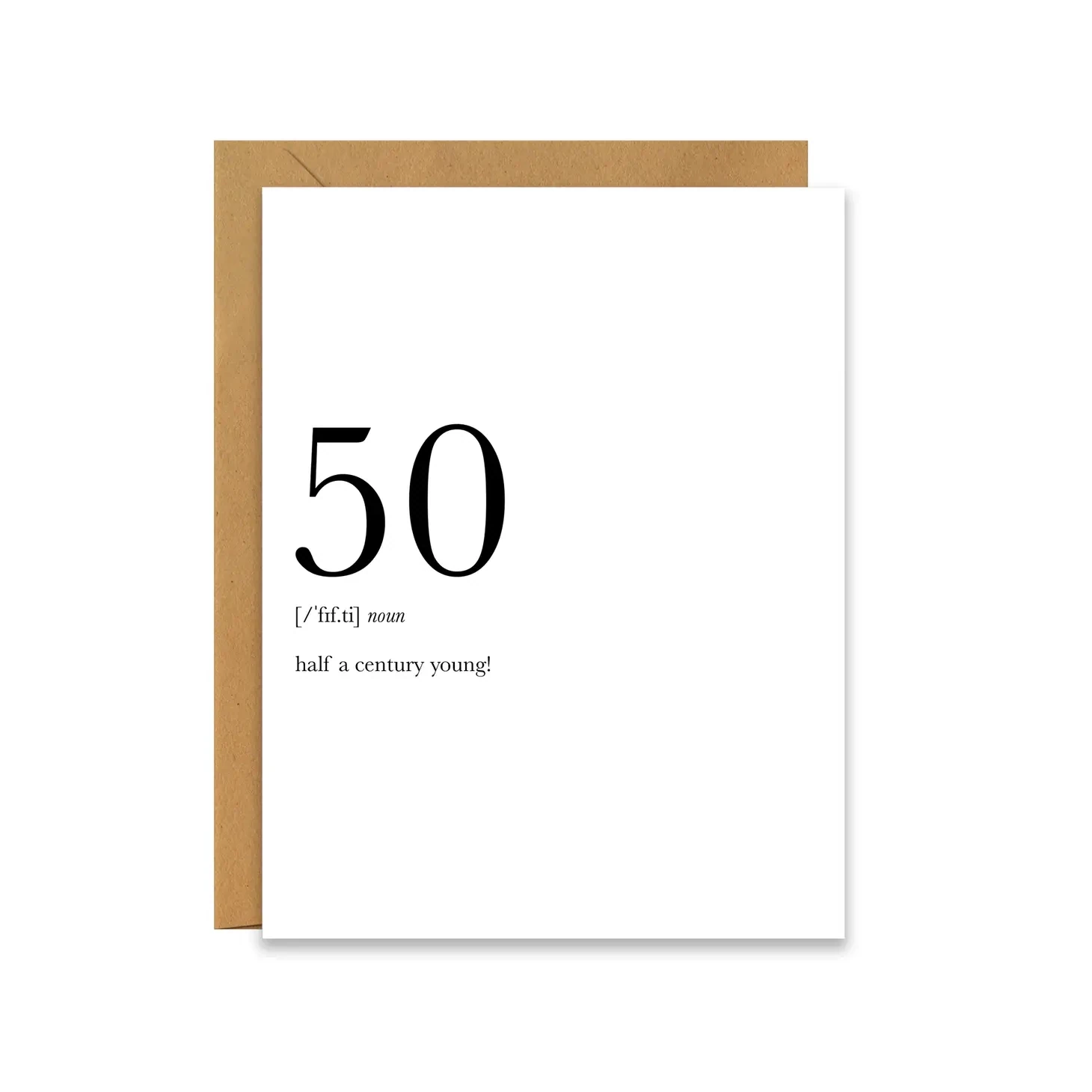 50 Definition Card
