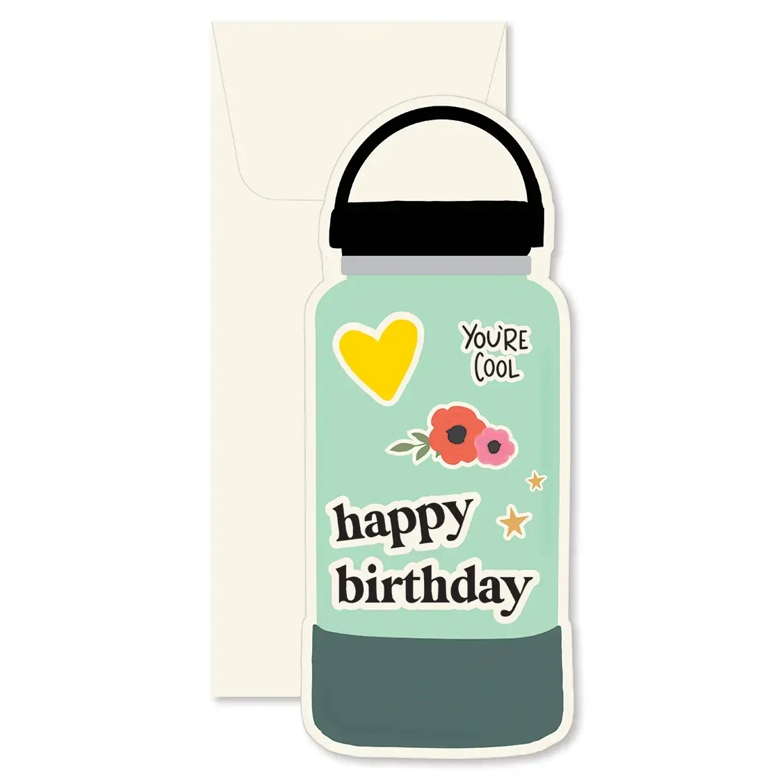 Water Bottle Birthday Card