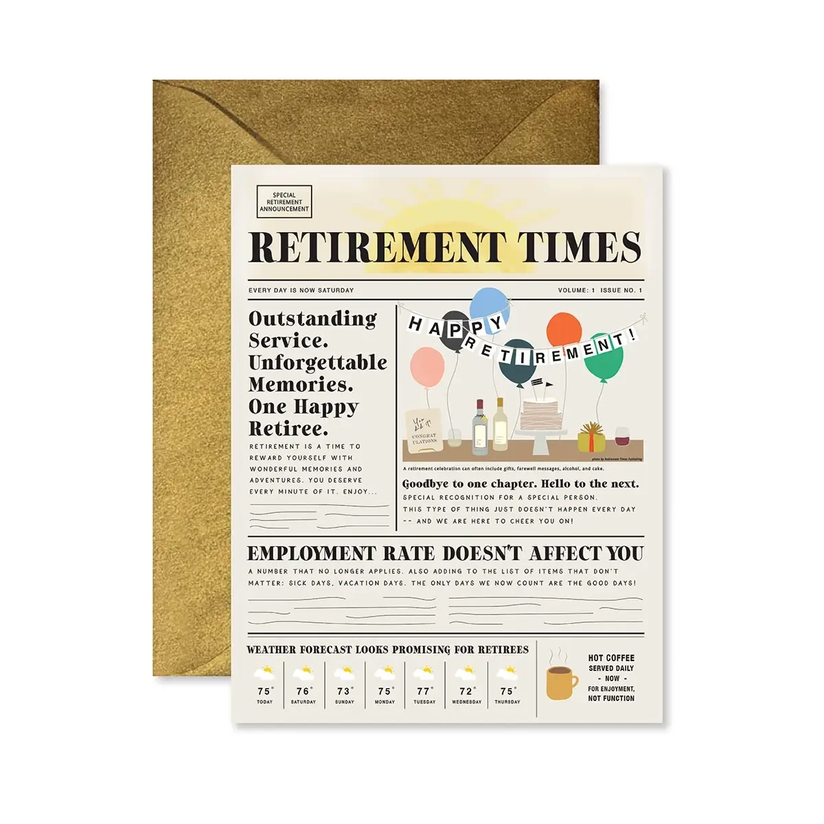 Retirement Times Card