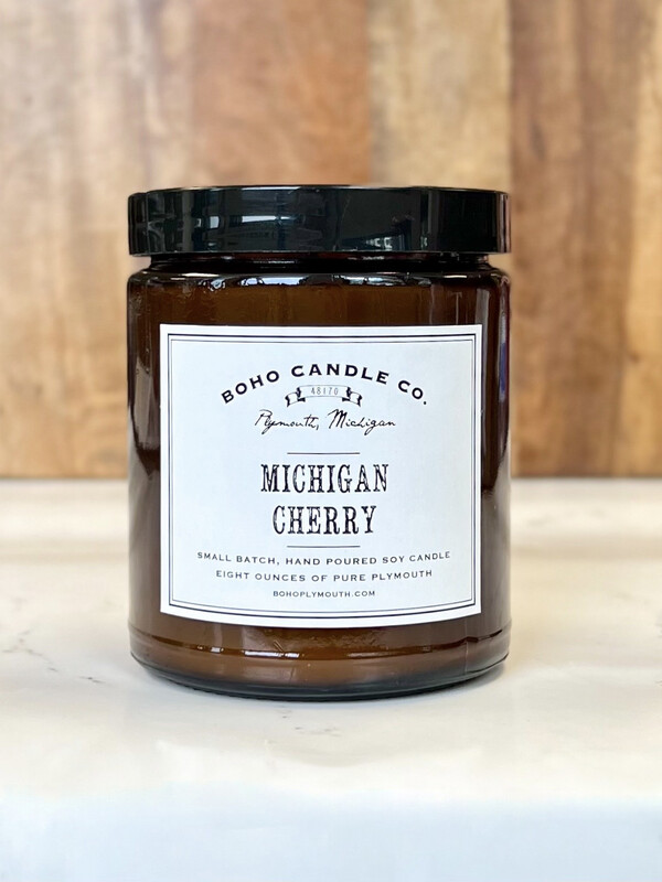 BoHo MI Cherry Candle