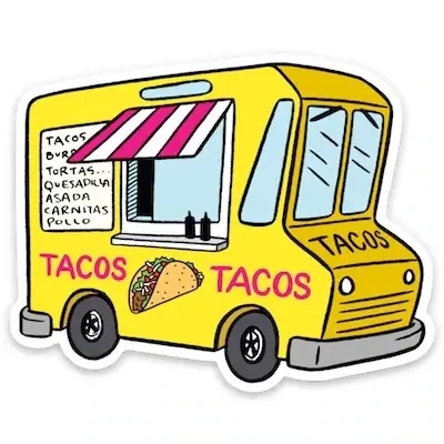 Taco Truck Sticker
