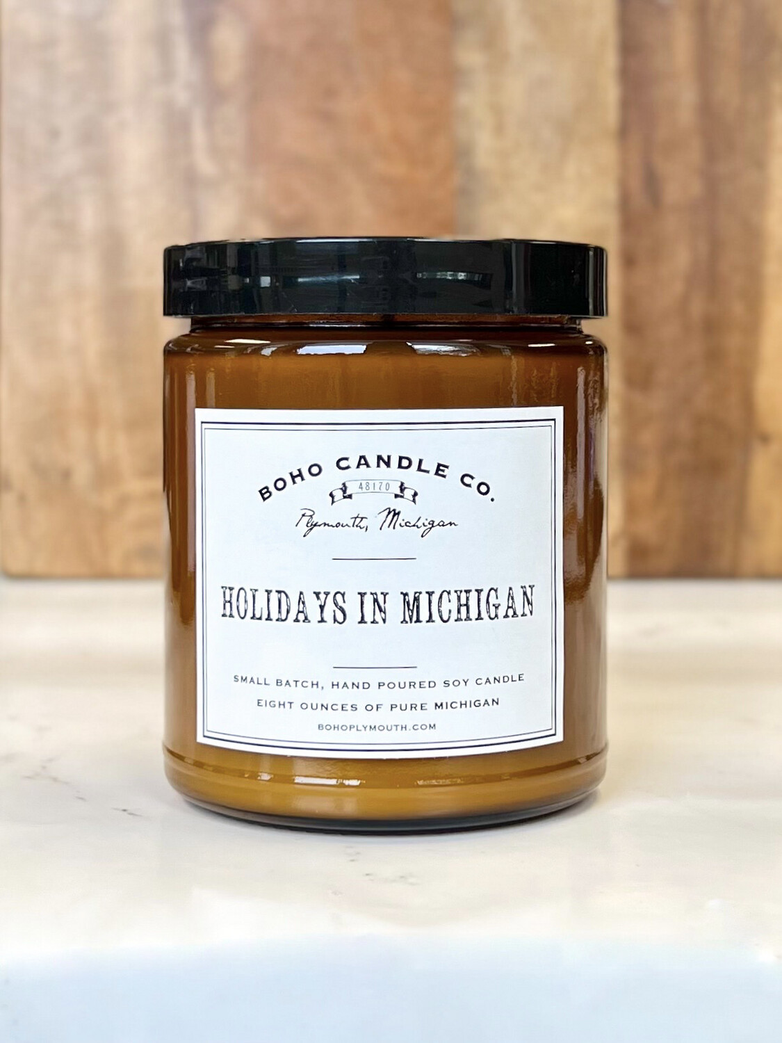BoHo Holidays in Michigan Candle