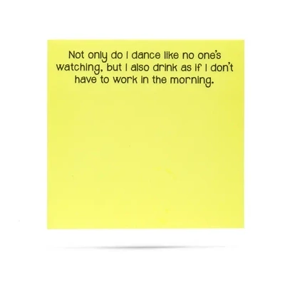 Work in the Morning Sticky Notes