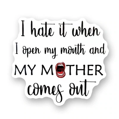 Open My Mouth Sticker
