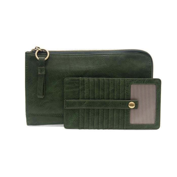 Joy Karina Crossbody Wallet Emerald Green