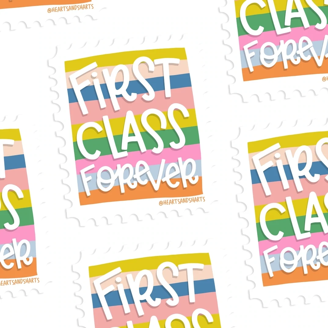 First Class Forever Sticker