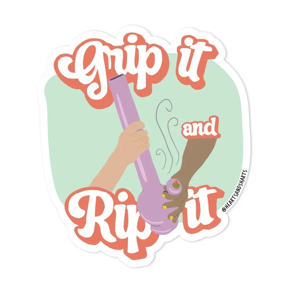 Grip it Sticker