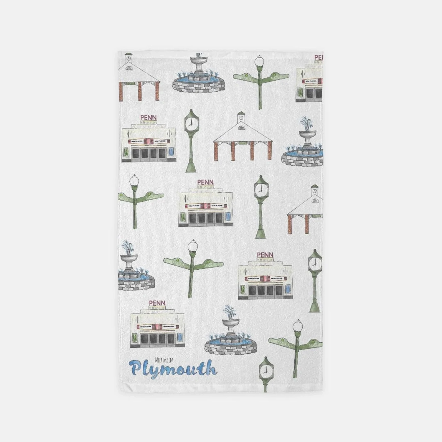 Plymouth Icons Towel
