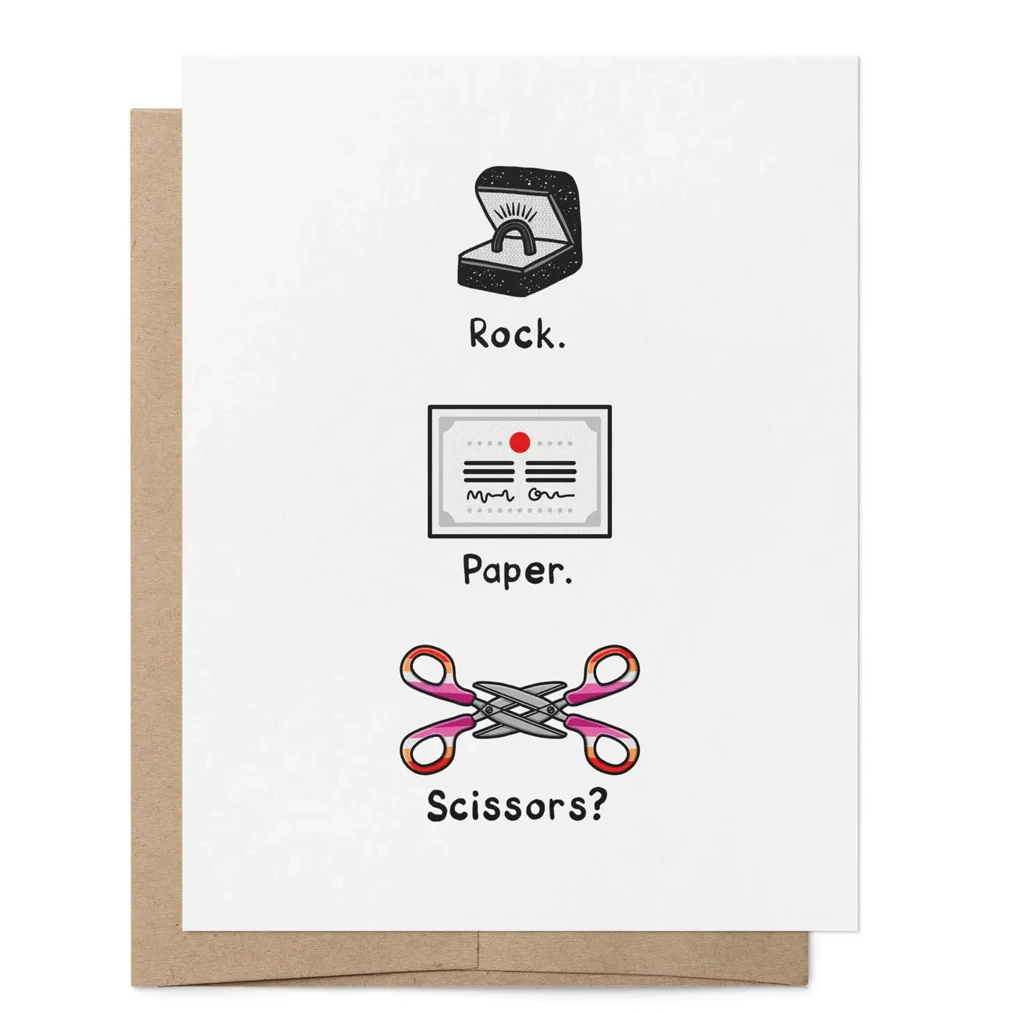 Rock. Paper. Scissors? Card