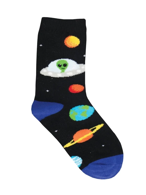 Space Race 4-7 Kid&#39;s Socks