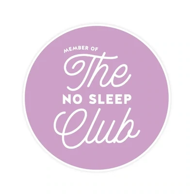 No Sleep Club Sticker